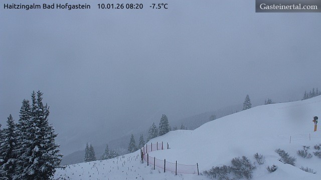 Archiv Foto Webcam Bad Hofgastein: Ausblick Haitzingalm