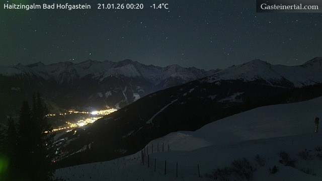 Archiv Foto Webcam Bad Hofgastein: Ausblick Haitzingalm