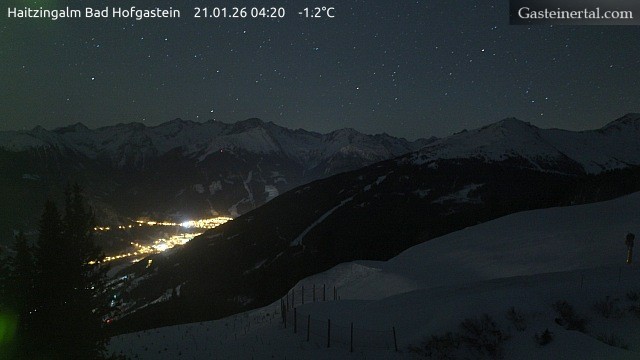 Archiv Foto Webcam Bad Hofgastein: Ausblick Haitzingalm