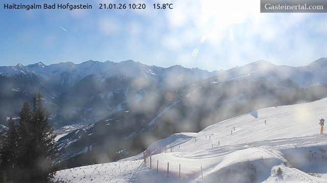 Archiv Foto Webcam Bad Hofgastein: Ausblick Haitzingalm