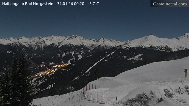Archiv Foto Webcam Bad Hofgastein: Ausblick Haitzingalm