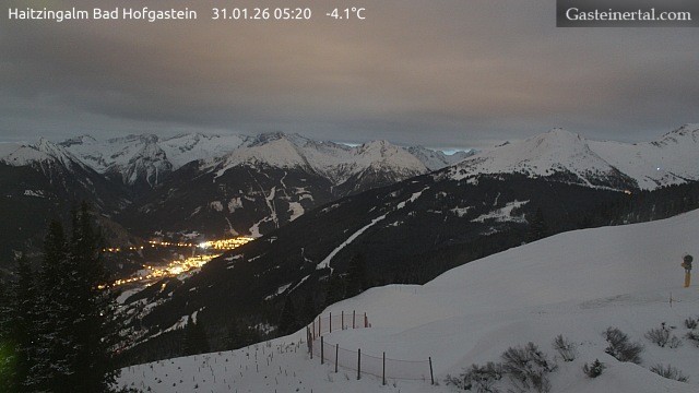 Archiv Foto Webcam Bad Hofgastein: Ausblick Haitzingalm