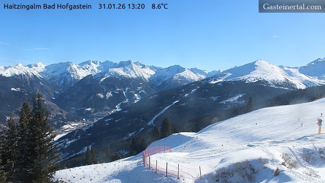 Archiv Foto Webcam Bad Hofgastein: Ausblick Haitzingalm