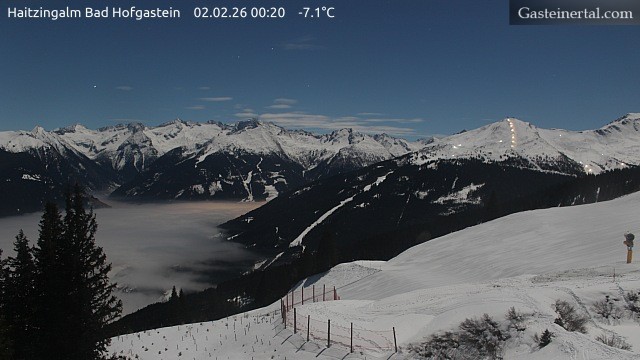 Archiv Foto Webcam Bad Hofgastein: Ausblick Haitzingalm
