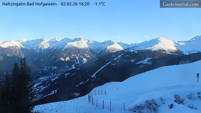 Archiv Foto Webcam Bad Hofgastein: Ausblick Haitzingalm