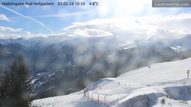 Archiv Foto Webcam Bad Hofgastein: Ausblick Haitzingalm