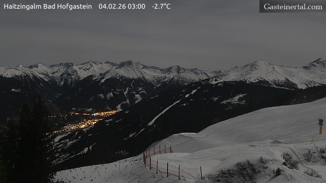 Archiv Foto Webcam Bad Hofgastein: Ausblick Haitzingalm