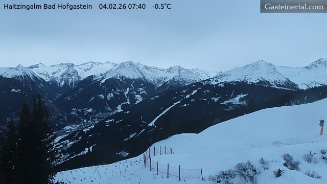 Archiv Foto Webcam Bad Hofgastein: Ausblick Haitzingalm
