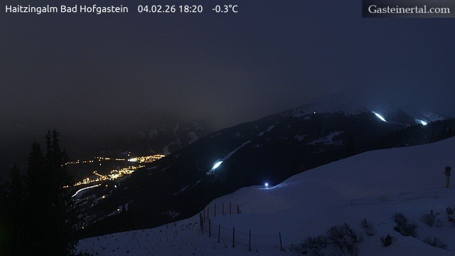 Archiv Foto Webcam Bad Hofgastein: Ausblick Haitzingalm