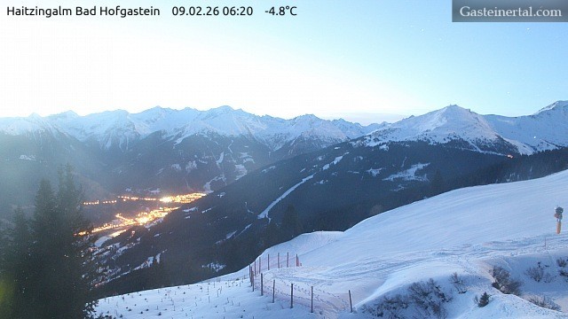 Archiv Foto Webcam Bad Hofgastein: Ausblick Haitzingalm