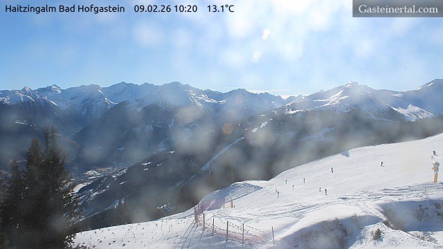 Archiv Foto Webcam Bad Hofgastein: Ausblick Haitzingalm