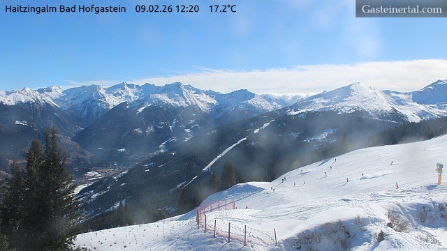 Archiv Foto Webcam Bad Hofgastein: Ausblick Haitzingalm
