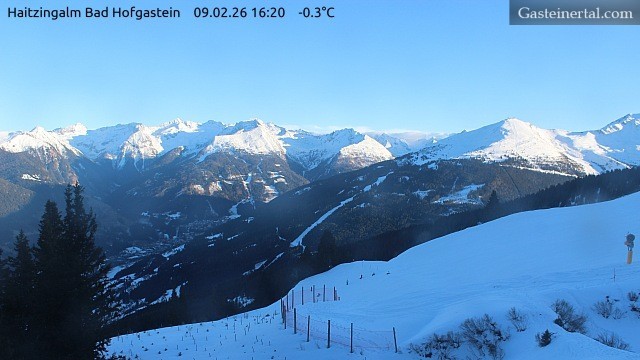 Archiv Foto Webcam Bad Hofgastein: Ausblick Haitzingalm