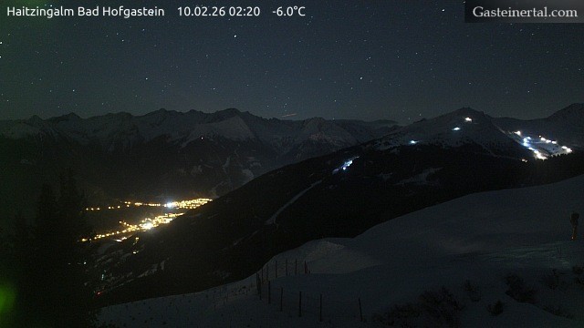 Archiv Foto Webcam Bad Hofgastein: Ausblick Haitzingalm