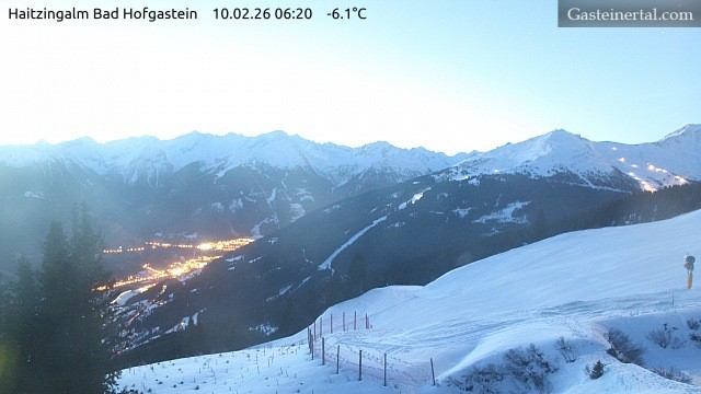 Archiv Foto Webcam Bad Hofgastein: Ausblick Haitzingalm
