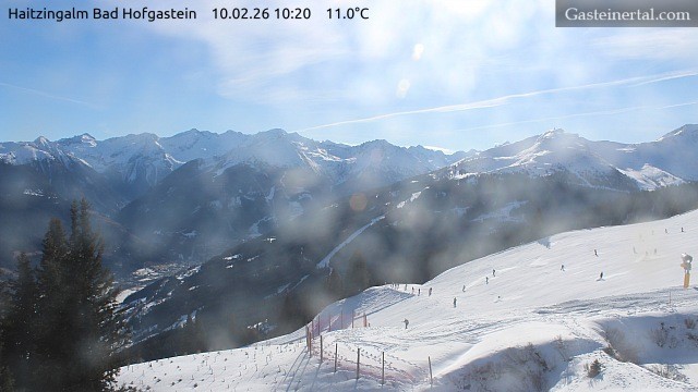 Archiv Foto Webcam Bad Hofgastein: Ausblick Haitzingalm