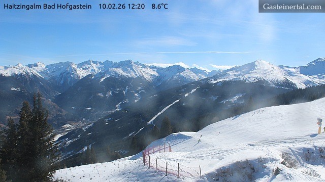 Archiv Foto Webcam Bad Hofgastein: Ausblick Haitzingalm