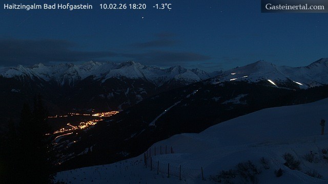 Archiv Foto Webcam Bad Hofgastein: Ausblick Haitzingalm