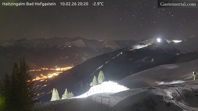 Archiv Foto Webcam Bad Hofgastein: Ausblick Haitzingalm