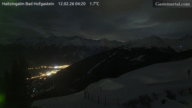 Archiv Foto Webcam Bad Hofgastein: Ausblick Haitzingalm