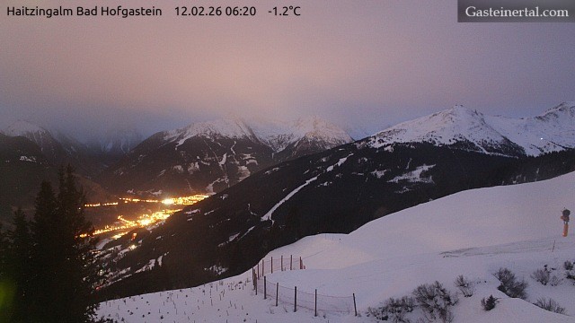Archiv Foto Webcam Bad Hofgastein: Ausblick Haitzingalm