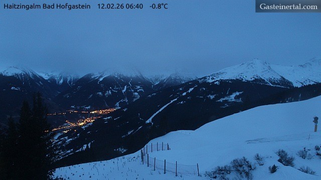 Archiv Foto Webcam Bad Hofgastein: Ausblick Haitzingalm