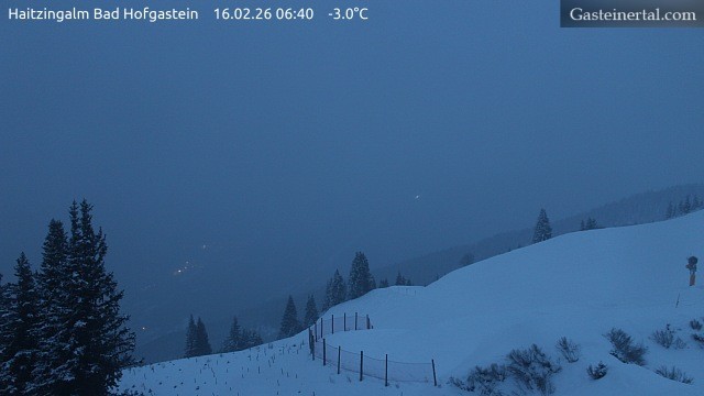 Archiv Foto Webcam Bad Hofgastein: Ausblick Haitzingalm
