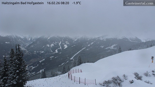 Archiv Foto Webcam Bad Hofgastein: Ausblick Haitzingalm