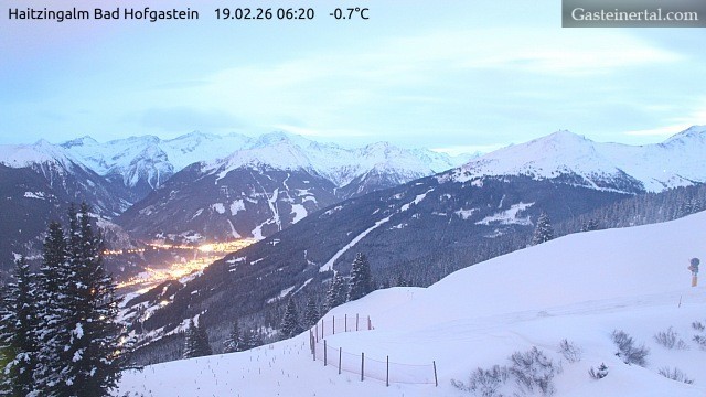 Archiv Foto Webcam Bad Hofgastein: Ausblick Haitzingalm