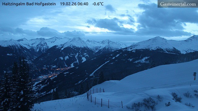Archiv Foto Webcam Bad Hofgastein: Ausblick Haitzingalm