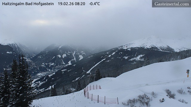 Archiv Foto Webcam Bad Hofgastein: Ausblick Haitzingalm