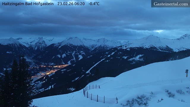Archiv Foto Webcam Bad Hofgastein: Ausblick Haitzingalm