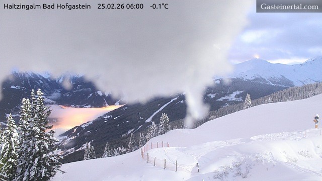 Archiv Foto Webcam Bad Hofgastein: Ausblick Haitzingalm