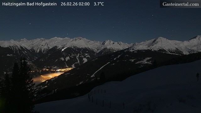 Archiv Foto Webcam Bad Hofgastein: Ausblick Haitzingalm