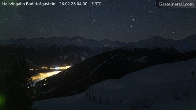 Archiv Foto Webcam Bad Hofgastein: Ausblick Haitzingalm