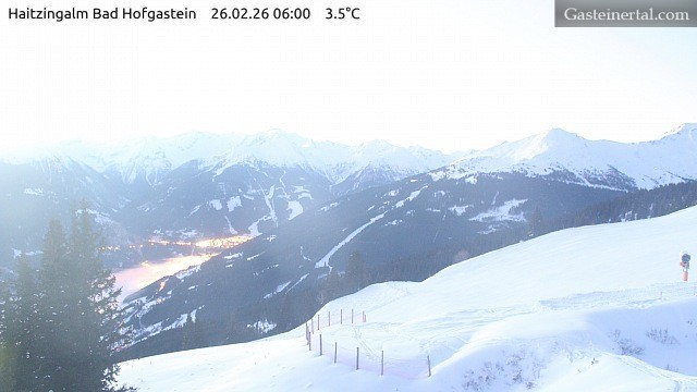 Archiv Foto Webcam Bad Hofgastein: Ausblick Haitzingalm