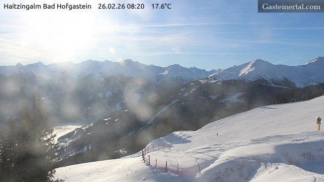 Archiv Foto Webcam Bad Hofgastein: Ausblick Haitzingalm