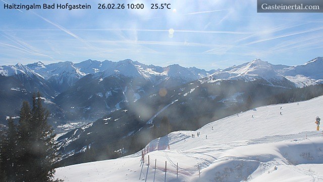 Archiv Foto Webcam Bad Hofgastein: Ausblick Haitzingalm