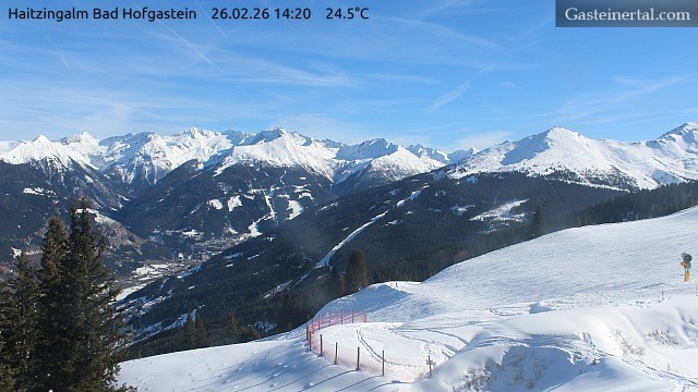 Archiv Foto Webcam Bad Hofgastein: Ausblick Haitzingalm