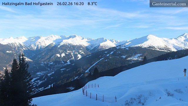 Archiv Foto Webcam Bad Hofgastein: Ausblick Haitzingalm