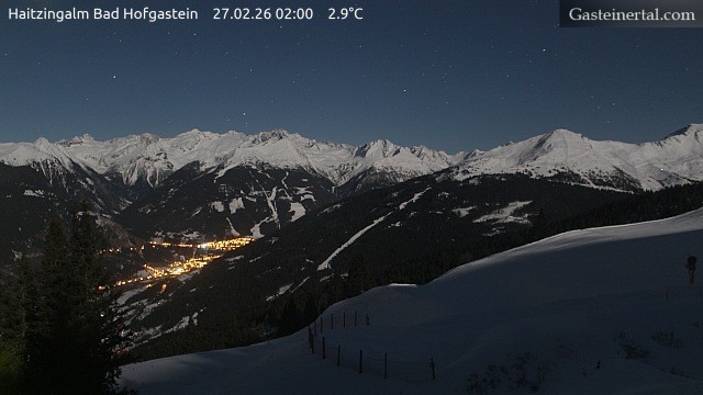 Archiv Foto Webcam Bad Hofgastein: Ausblick Haitzingalm