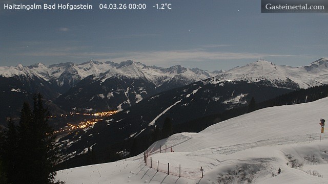 Archiv Foto Webcam Bad Hofgastein: Ausblick Haitzingalm