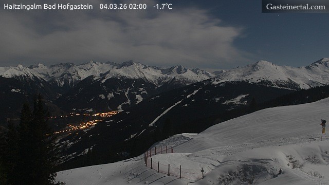 Archiv Foto Webcam Bad Hofgastein: Ausblick Haitzingalm