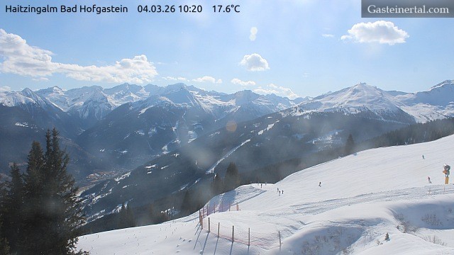 Archiv Foto Webcam Bad Hofgastein: Ausblick Haitzingalm
