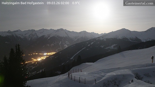 Archiv Foto Webcam Bad Hofgastein: Ausblick Haitzingalm
