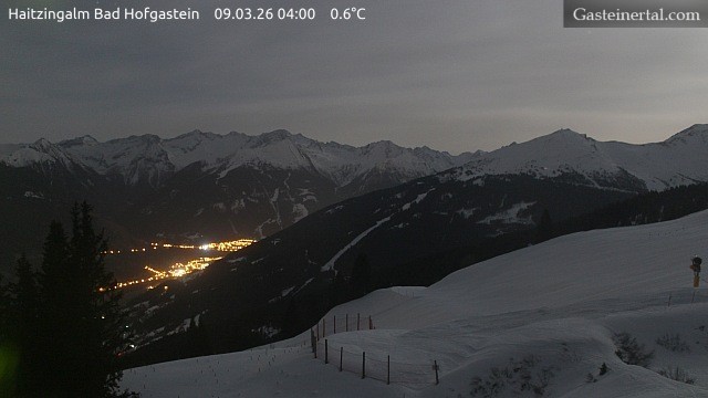 Archiv Foto Webcam Bad Hofgastein: Ausblick Haitzingalm