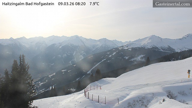 Archiv Foto Webcam Bad Hofgastein: Ausblick Haitzingalm