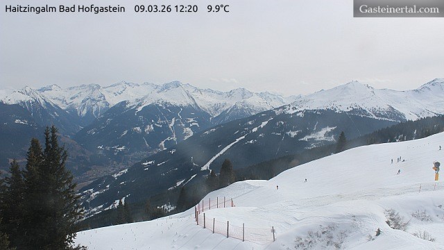 Archiv Foto Webcam Bad Hofgastein: Ausblick Haitzingalm