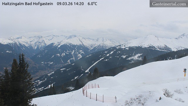 Archiv Foto Webcam Bad Hofgastein: Ausblick Haitzingalm