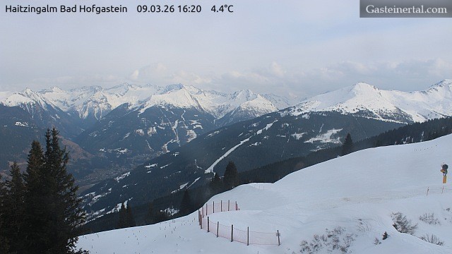Archiv Foto Webcam Bad Hofgastein: Ausblick Haitzingalm